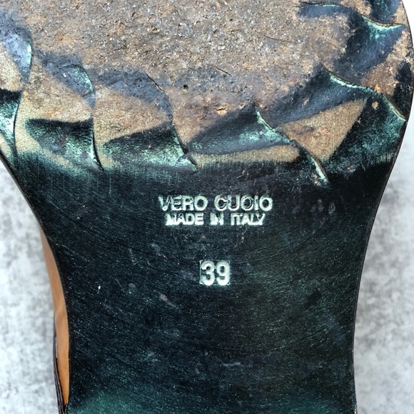 Jo Ghost Leather Square Toe Italian Loafers - Picture 8 of 9